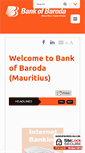 Mobile Screenshot of bankofbaroda-mu.com